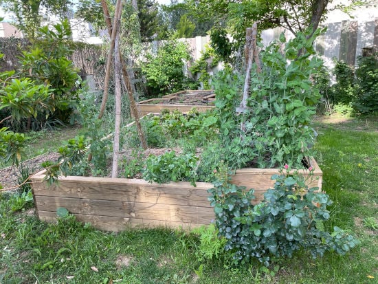 Nos clients redoublent de créativité en concevant un espace potager à l’aide de lames de terrasse en Pin Sylvestre